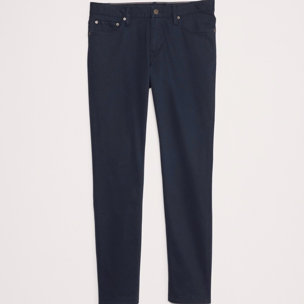 Banana Republic Men's Black Traveler Skinny Fit - 5 pocket pants